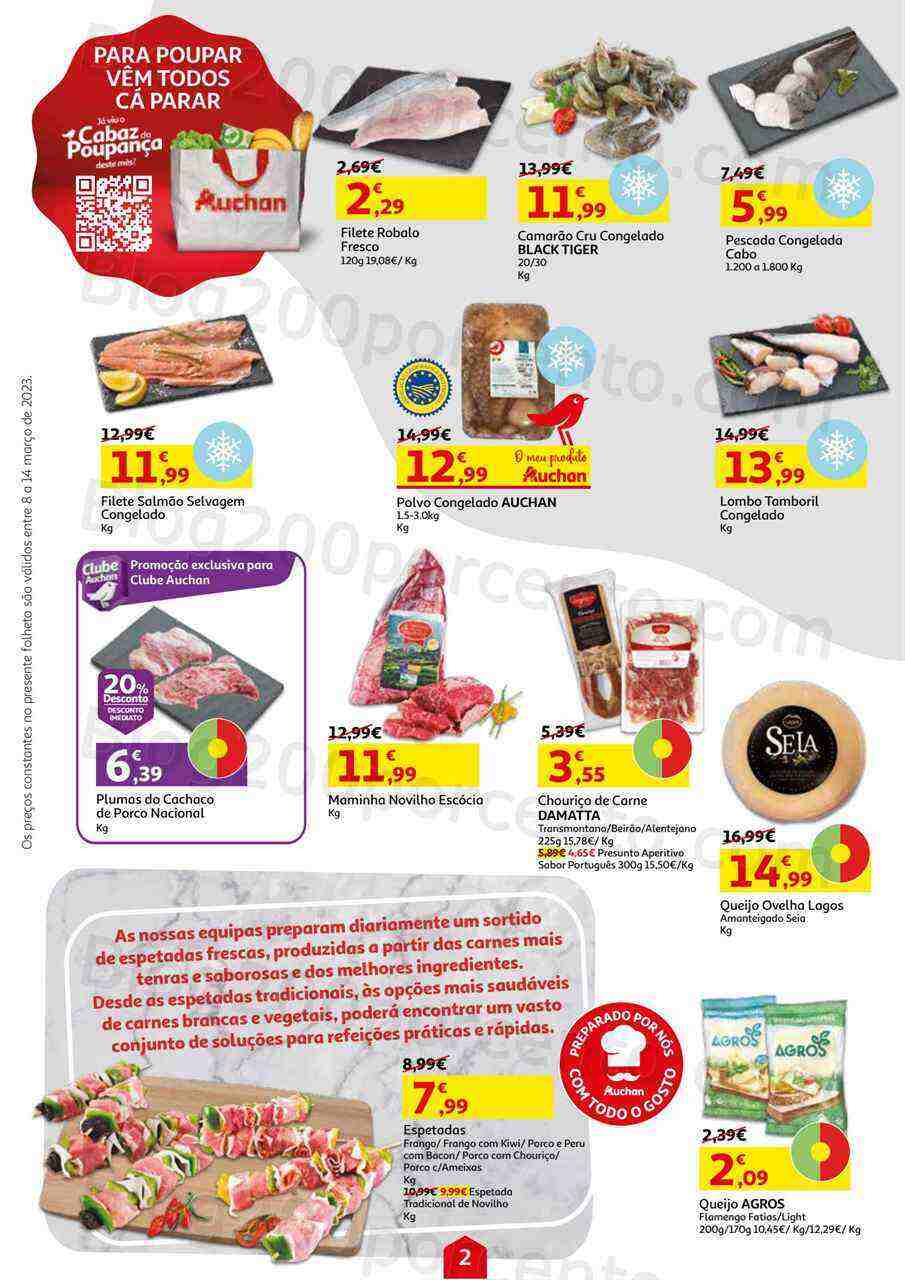 Antevisão Folheto AUCHAN Promoções de 8 a 14 março