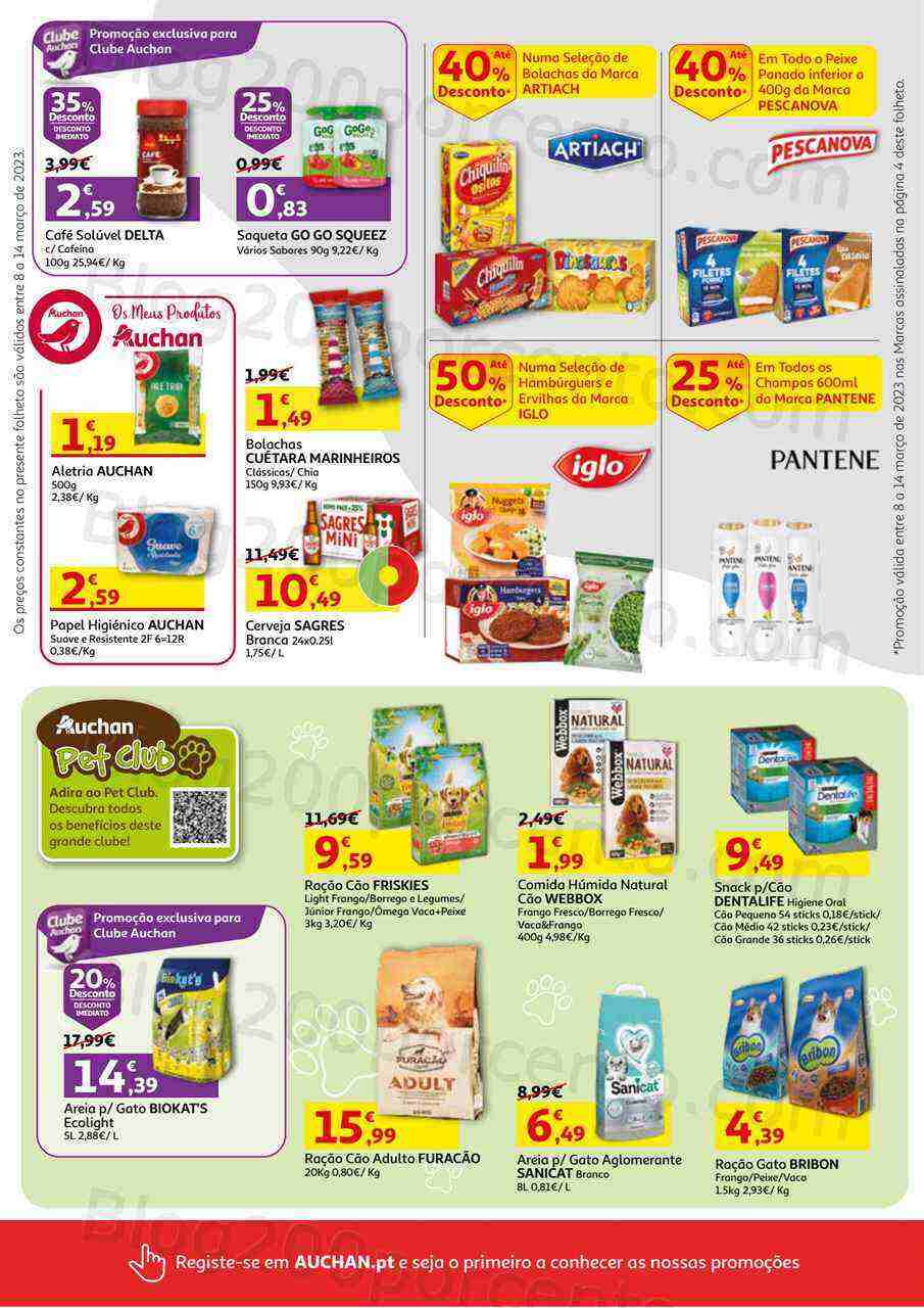 Antevisão Folheto AUCHAN Promoções de 8 a 14 março