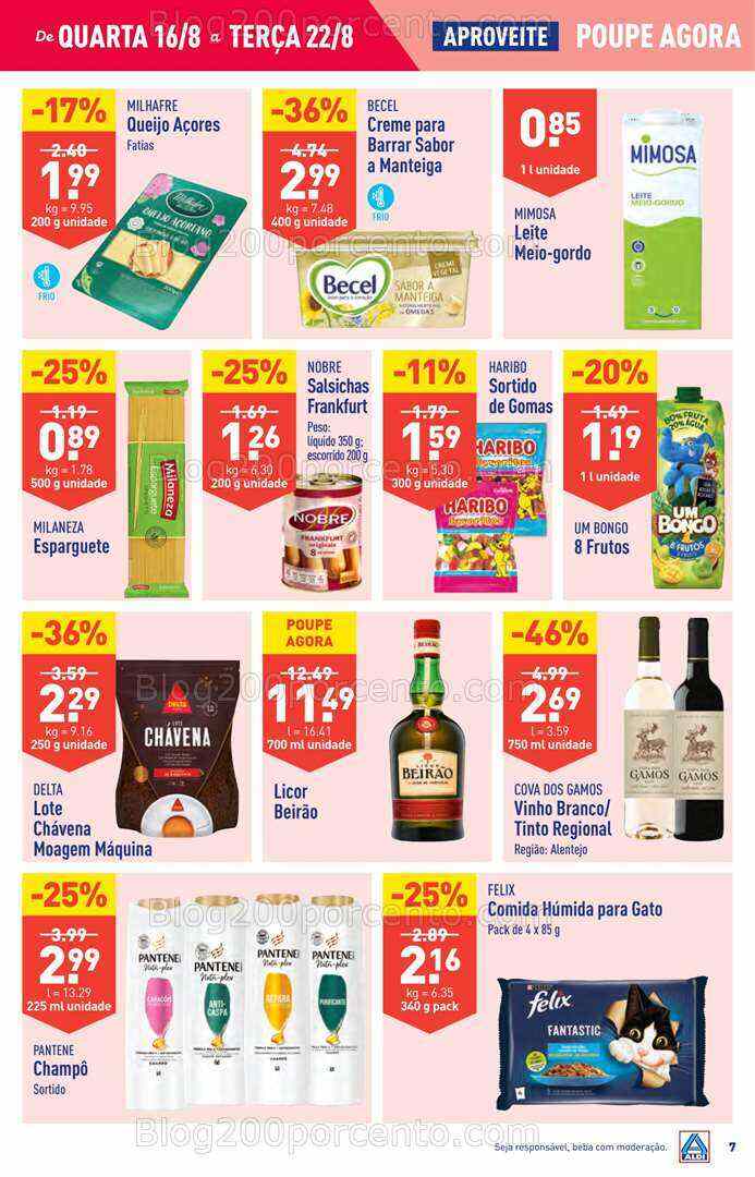 Antevisão Folheto ALDI Promoções de 16 a 22 agosto