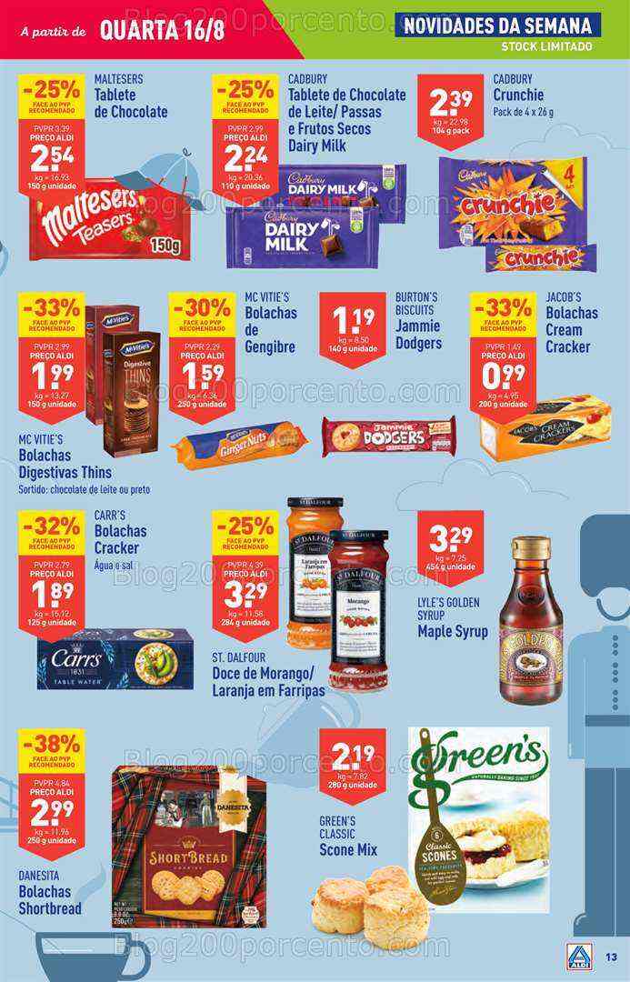 Antevisão Folheto ALDI Promoções de 16 a 22 agosto