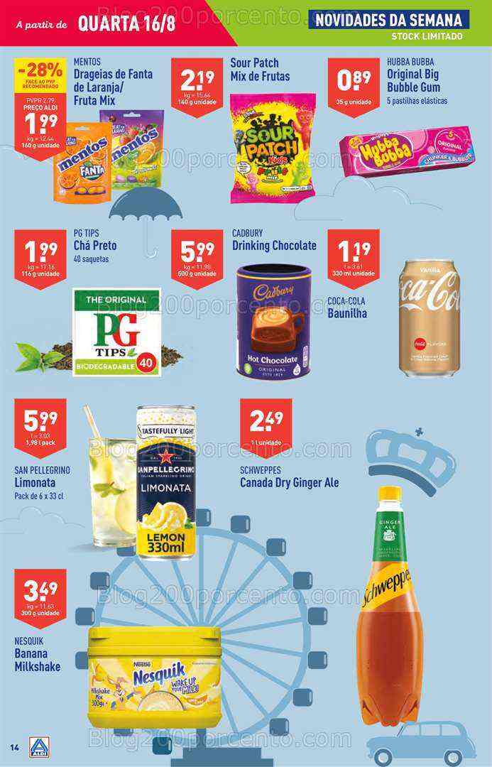 Antevisão Folheto ALDI Promoções de 16 a 22 agosto