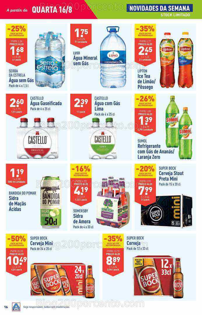 Antevisão Folheto ALDI Promoções de 16 a 22 agosto