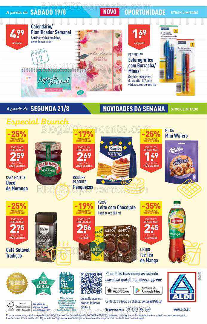 Antevisão Folheto ALDI Bazar + Regresso ás Aulas Promoções a partir de 18 agosto