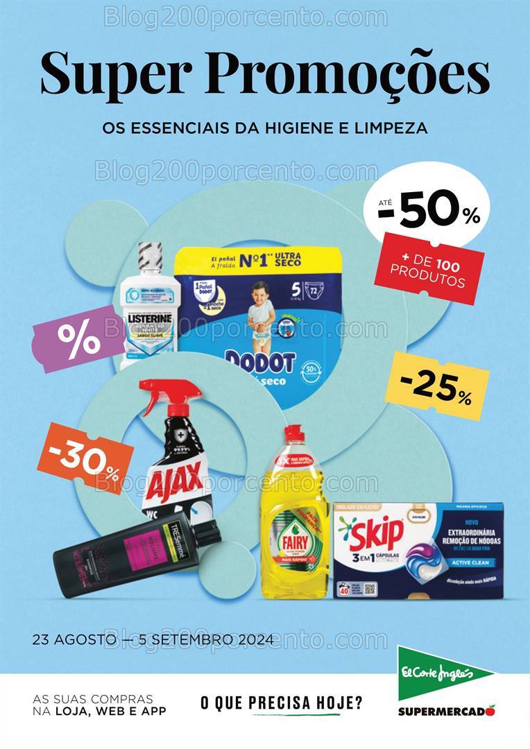 Antevisão Folheto EL CORTE INGLÉS Promoções de 23 agosto a 5 setembro