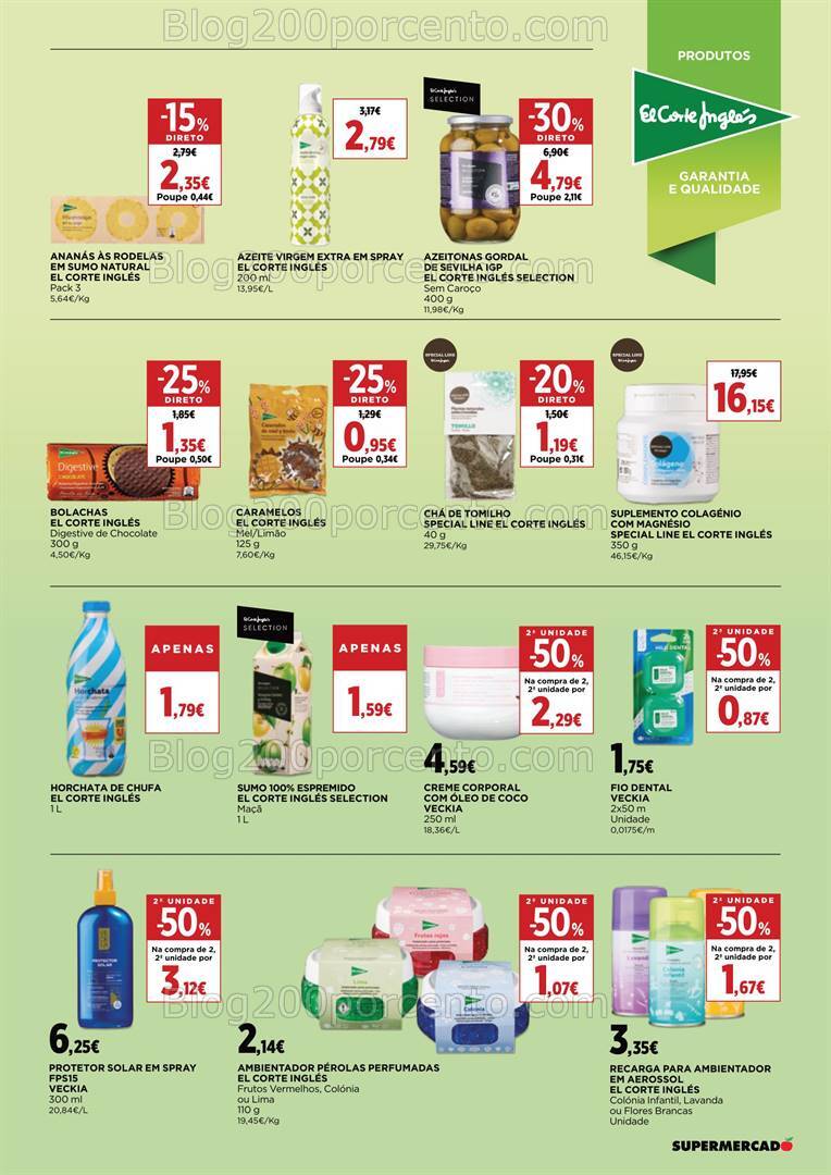 Antevisão Folheto EL CORTE INGLÉS Promoções de 23 agosto a 5 setembro