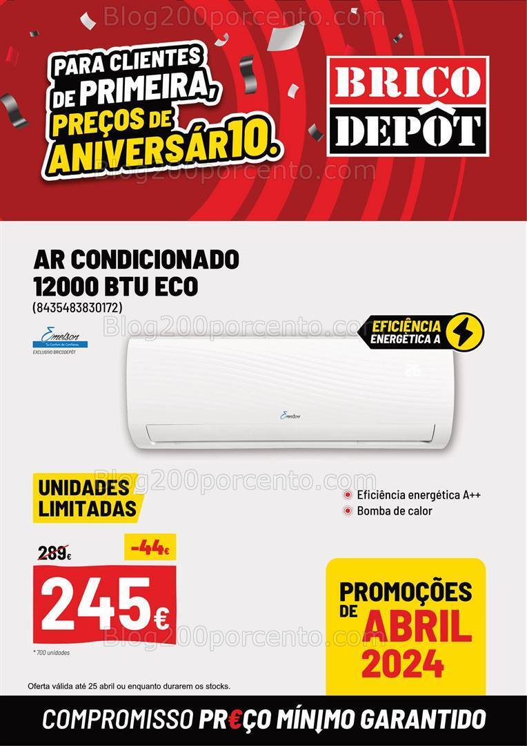 Antevisão Folheto BRICO DEPÔT Aniversário Promoções até 25 abril