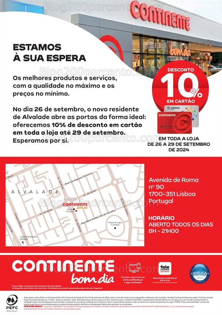 Antevisão Folheto CONTINENTE Aberturas Promoções de 26 a 30 setembro