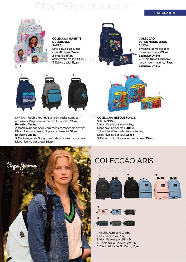 Antevisão Folheto EL CORTE INGLÉS Regresso às Aulas Promoções de 25 agosto a 17 setembro