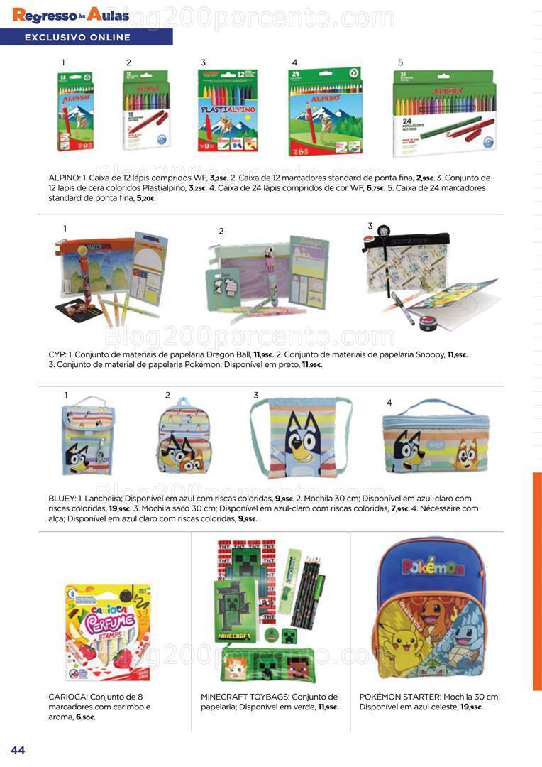 Antevisão Folheto EL CORTE INGLÉS Regresso às Aulas Promoções de 25 agosto a 17 setembro