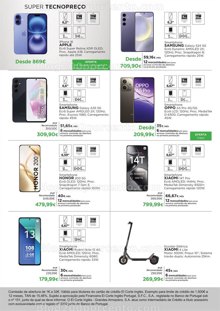 Antevisão Folheto EL CORTE INGLÉS Tecnologia Promoções até 11 maio