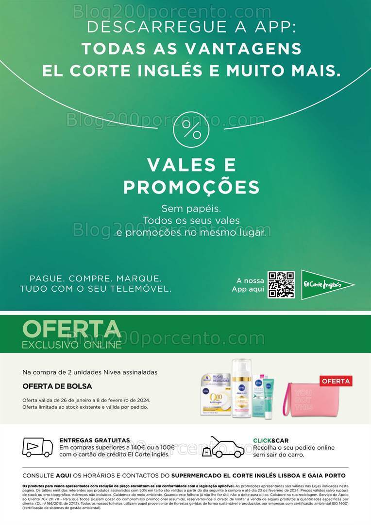 Antevisão Folheto EL CORTE INGLÉS Promoções 26 janeiro a 8 fevereiro