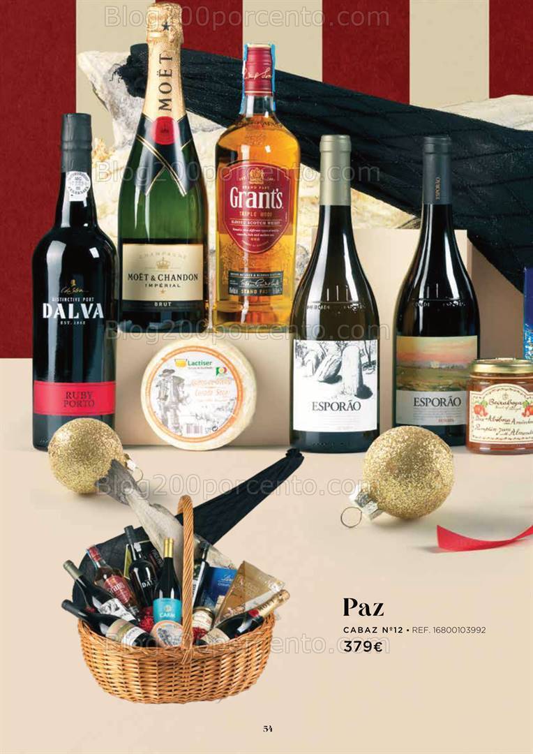 Antevisão Folheto EL CORTE INGLÉS Cabazes de Natal Promoções de 27 outubro a 24 dezembro