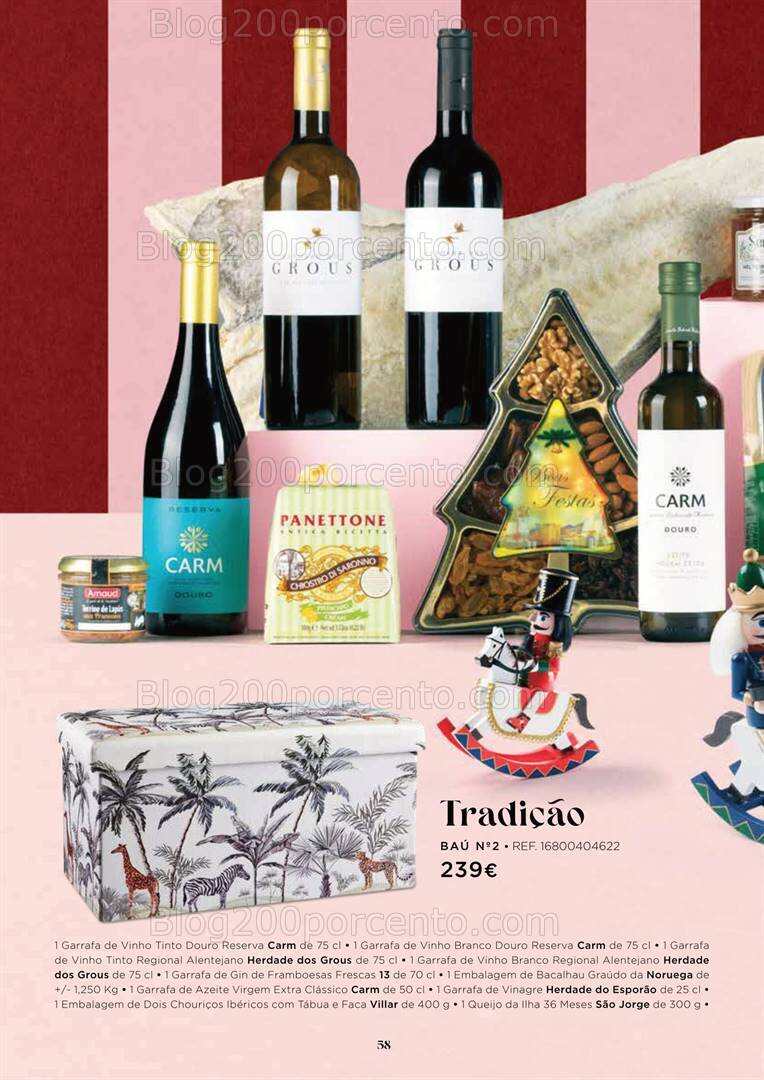 Antevisão Folheto EL CORTE INGLÉS Cabazes de Natal Promoções de 27 outubro a 24 dezembro