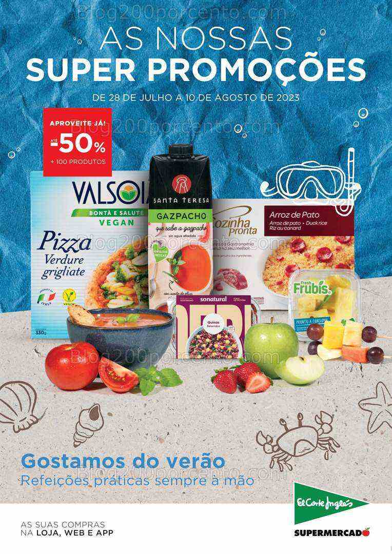 Antevisão Folheto EL CORTE INGLÉS Promoções de 28 julho a 10 agosto