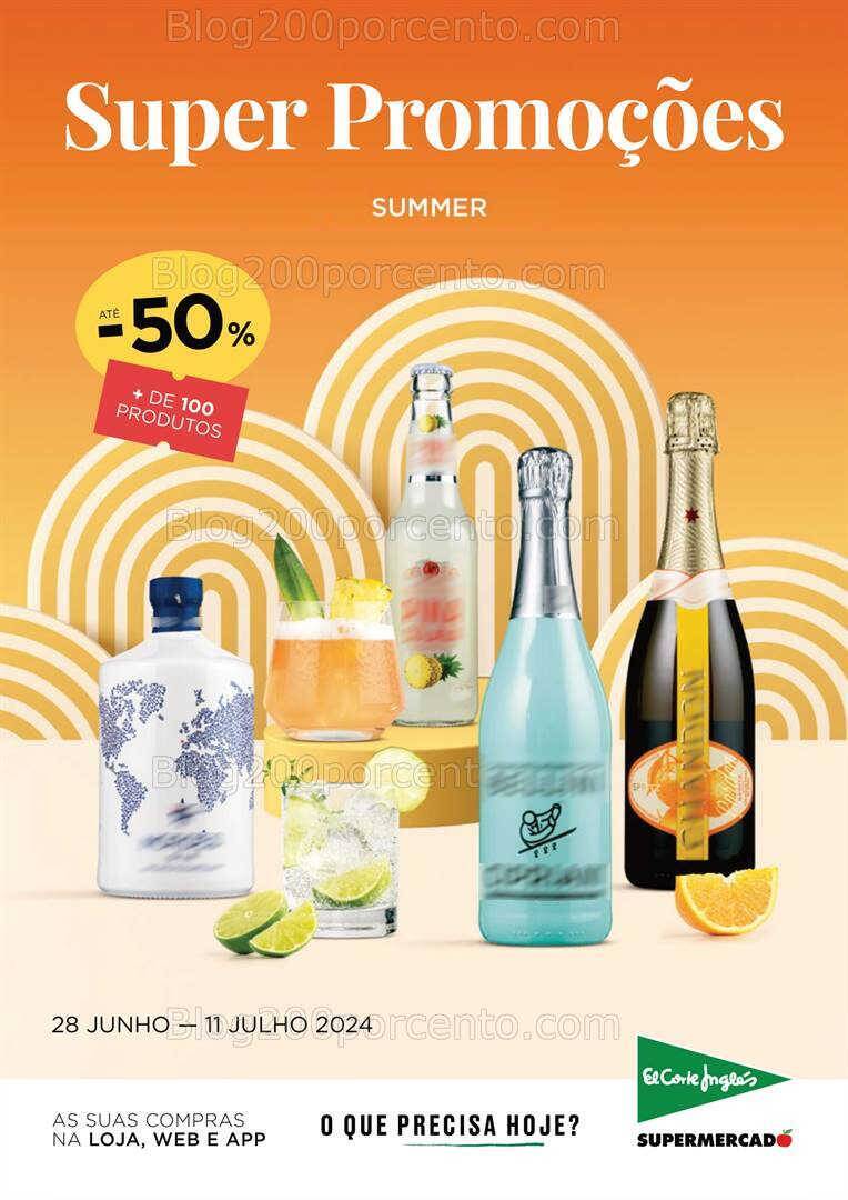 Antevisão Folheto EL CORTE INGLÉS Promoções de 28 junho a 11 julho
