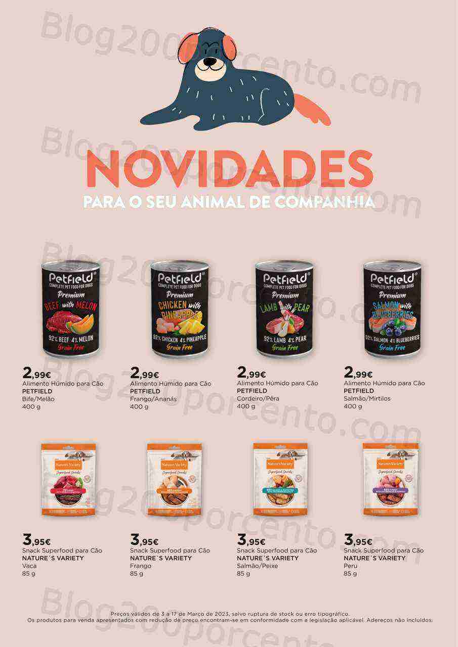 Antevisão Folheto EL CORTE INGLÉS Especial Pets Promoções de 3 a 17 março