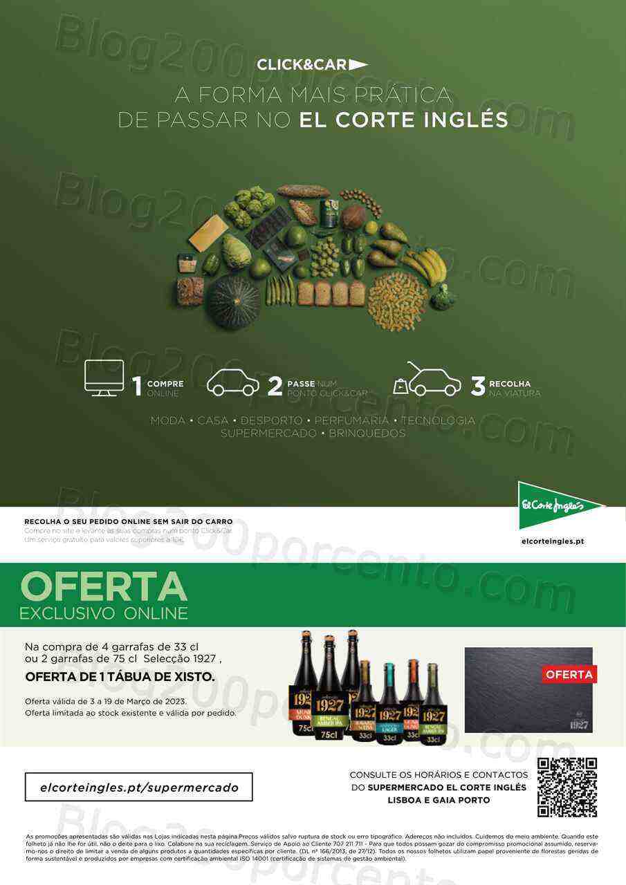 Antevisão Folheto EL CORTE INGLÉS Dia do Pai Promoções de 3 a 19 março