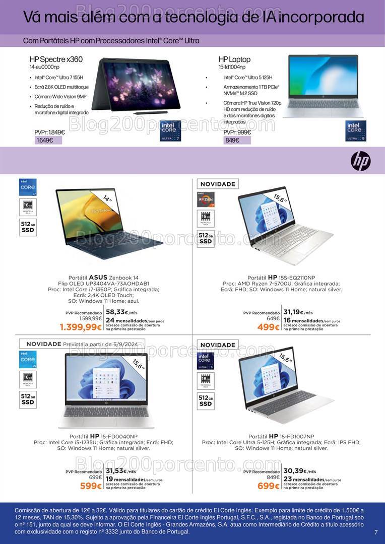 Antevisão Folheto EL CORTE INGLÉS Regresso às Aulas Promoções até 19 de setembro