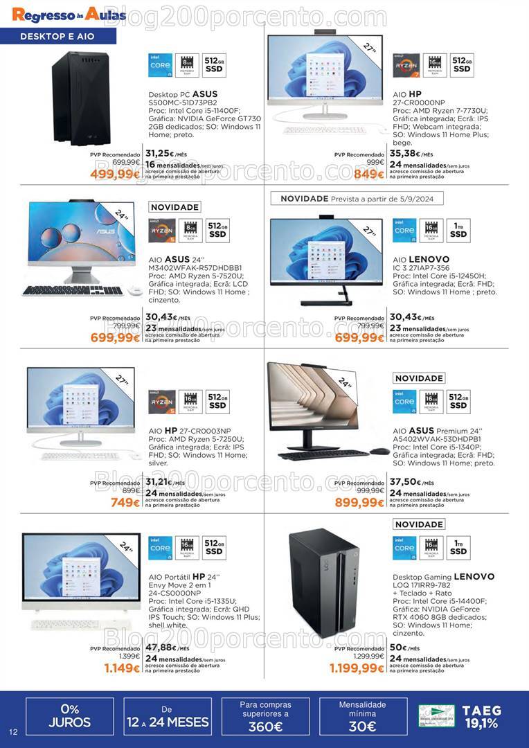 Antevisão Folheto EL CORTE INGLÉS Regresso às Aulas Promoções até 19 de setembro