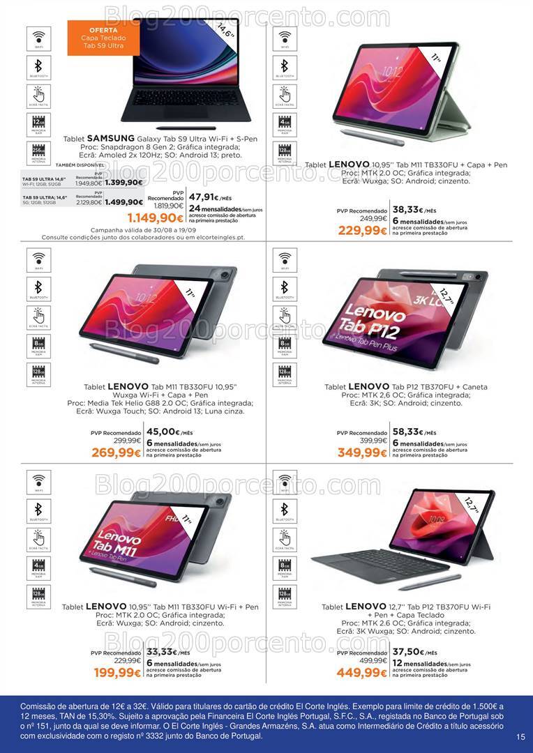 Antevisão Folheto EL CORTE INGLÉS Regresso às Aulas Promoções até 19 de setembro