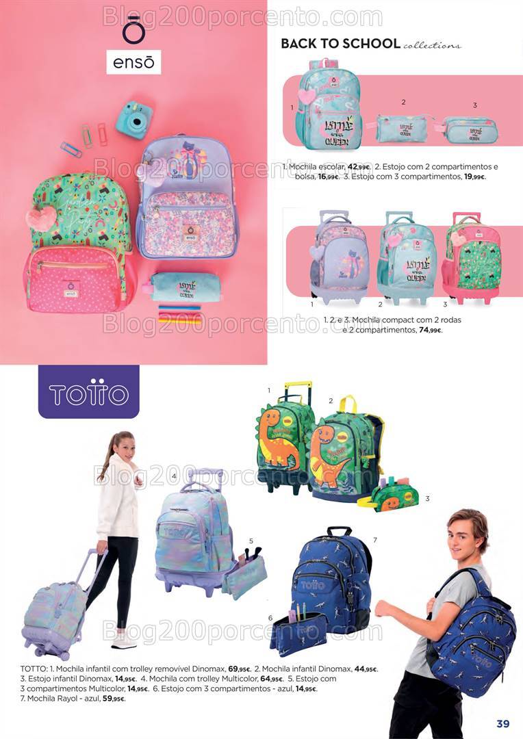 Antevisão Folheto EL CORTE INGLÉS Regresso às Aulas Promoções até 19 de setembro