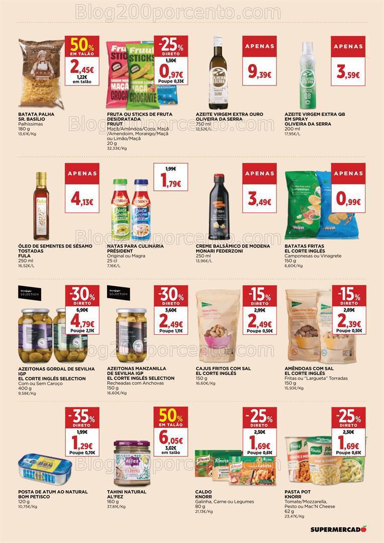 Antevisão Folheto EL CORTE INGLÉS Promoções de 3 a 16 maio