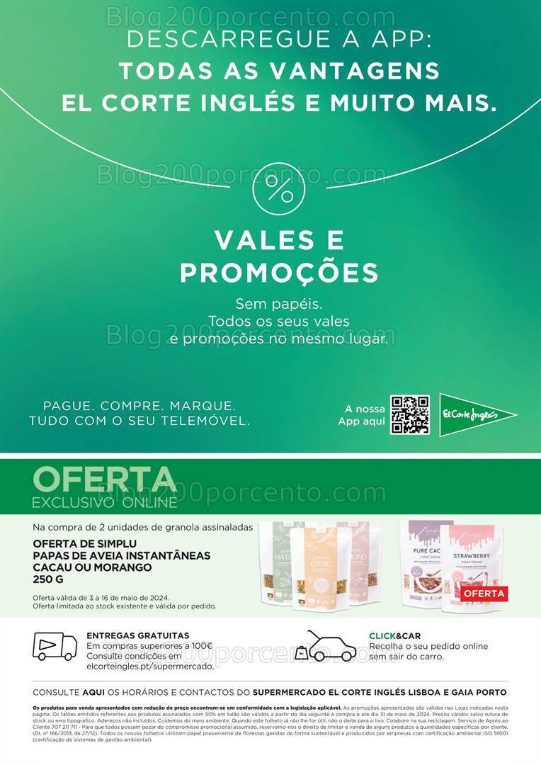 Antevisão Folheto EL CORTE INGLÉS Promoções de 3 a 16 maio