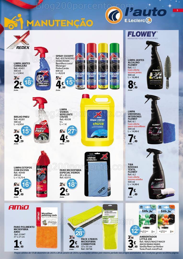 Antevisão Folheto E-LECLERC Auto Promoções de 13 dezembro a 28 janeiro