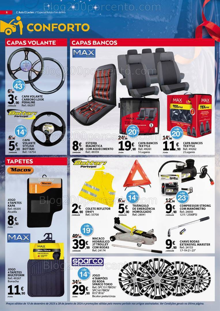 Antevisão Folheto E-LECLERC Auto Promoções de 13 dezembro a 28 janeiro