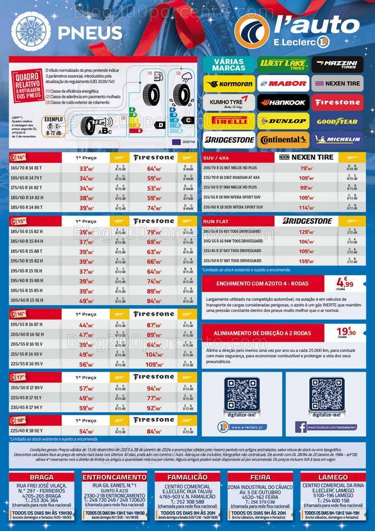 Antevisão Folheto E-LECLERC Auto Promoções de 13 dezembro a 28 janeiro