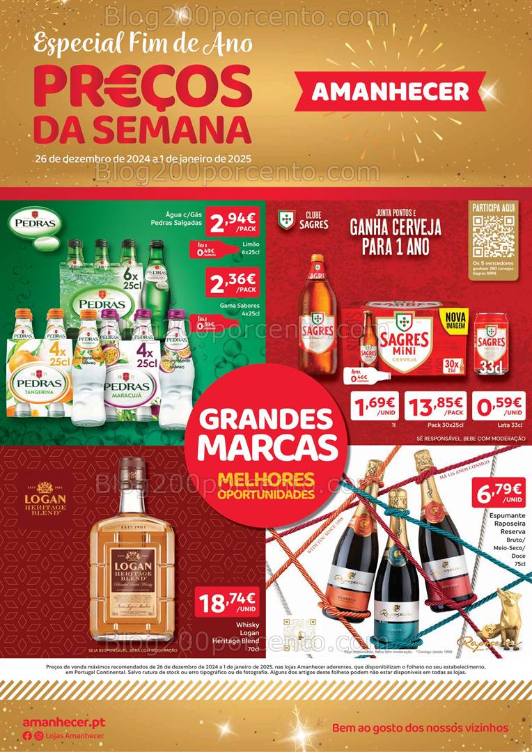 Antevisão Folheto AMANHECER Promoções de 26 dezembro a 1 janeiro