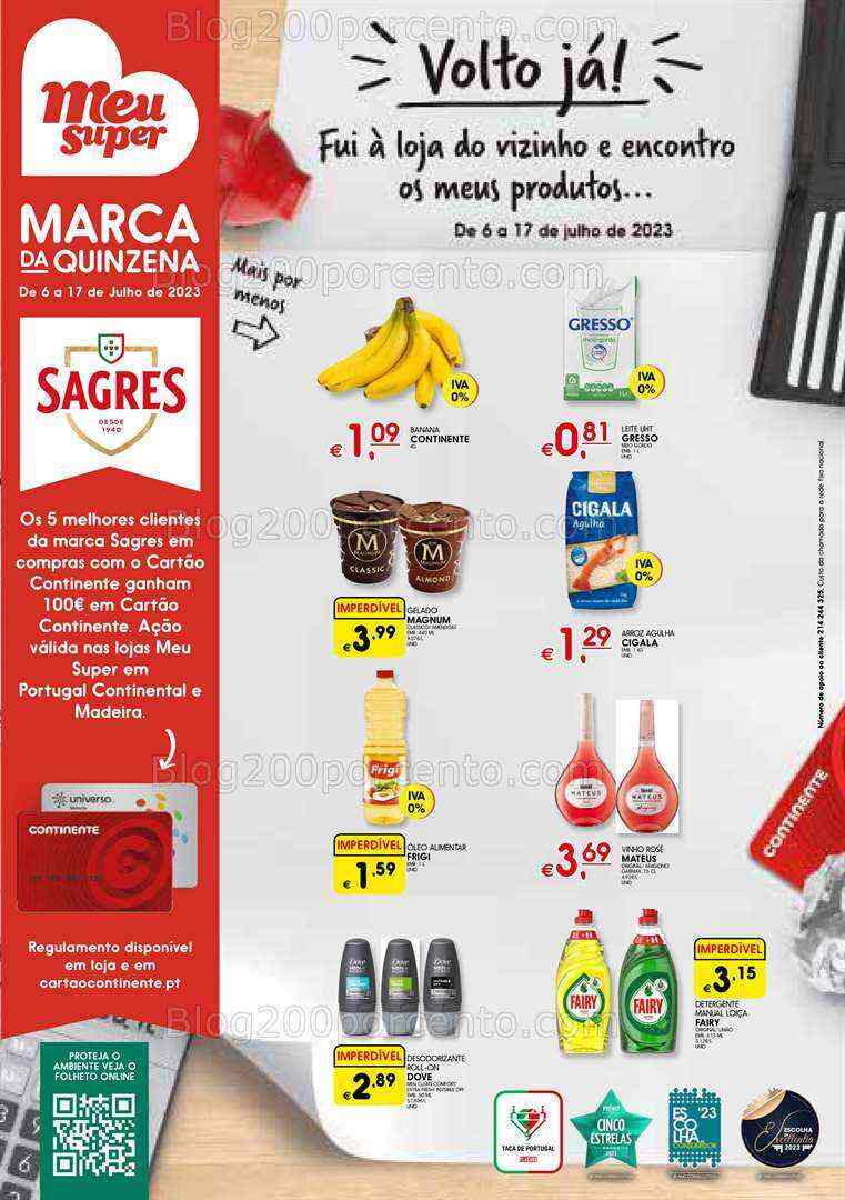 Antevisão Folheto MEU SUPER Promoções de 6 a 17 julho