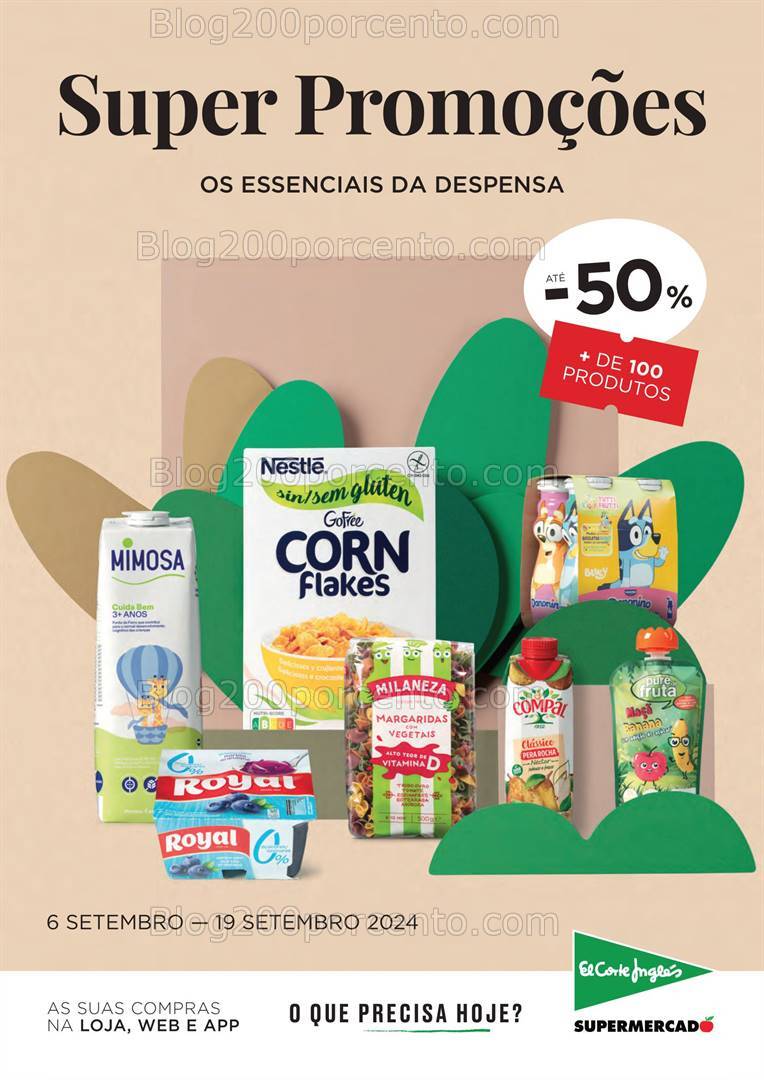 Antevisão Folheto EL CORTE INGLÉS Promoções de 6 a 19 setembro