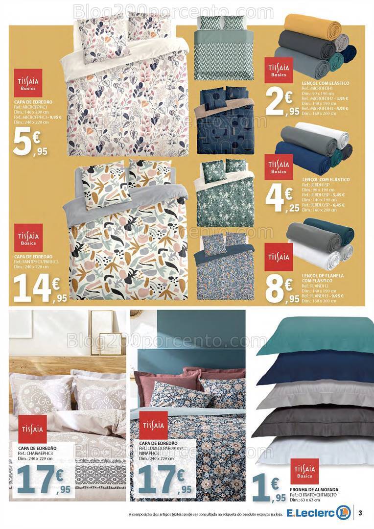 Antevisão Folheto E-LECLERC Bazar Têxtil e Limpeza - 26 dezembro a 7 janeiro