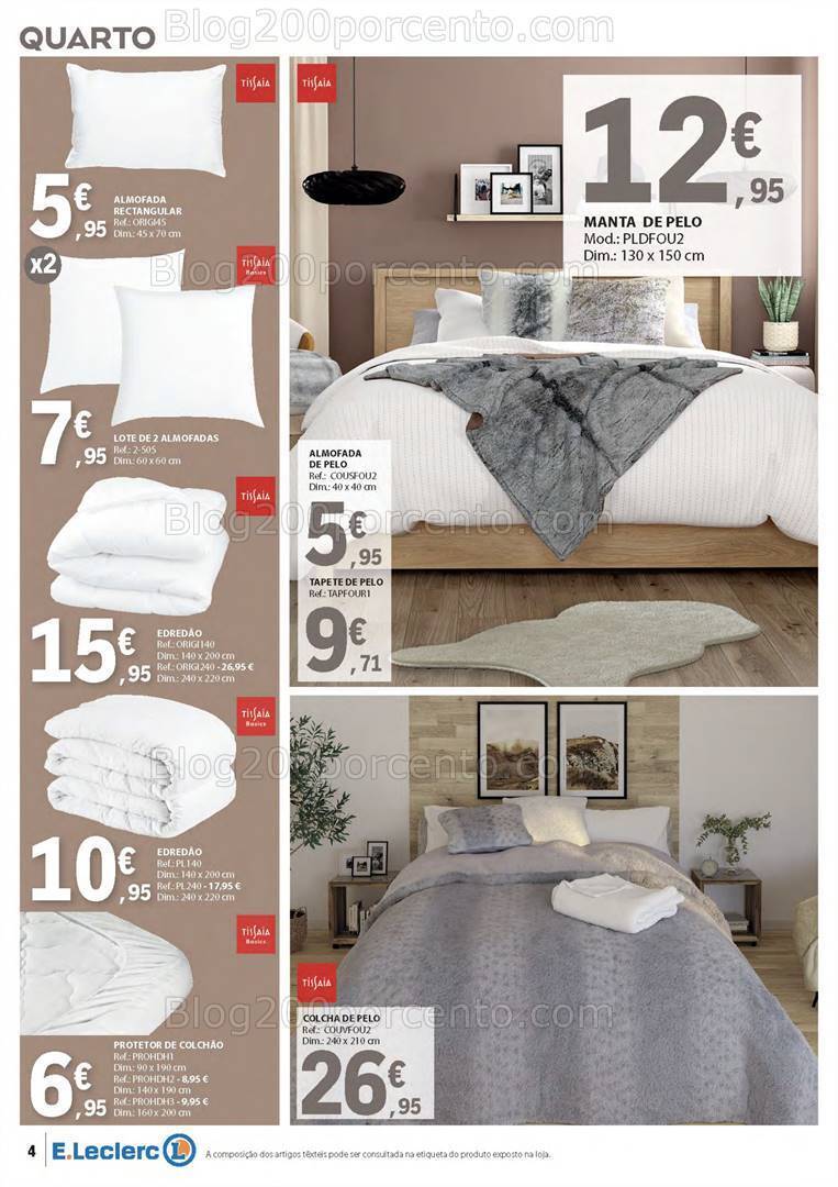 Antevisão Folheto E-LECLERC Bazar Têxtil e Limpeza - 26 dezembro a 7 janeiro