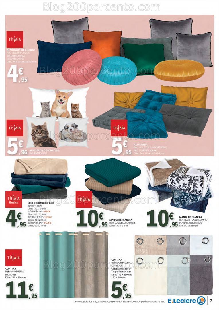 Antevisão Folheto E-LECLERC Bazar Têxtil e Limpeza - 26 dezembro a 7 janeiro