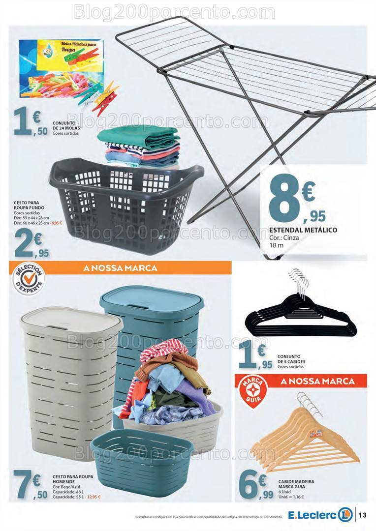 Antevisão Folheto E-LECLERC Bazar Têxtil e Limpeza - 26 dezembro a 7 janeiro
