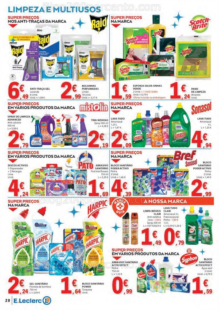 Antevisão Folheto E-LECLERC Bazar Têxtil e Limpeza - 26 dezembro a 7 janeiro