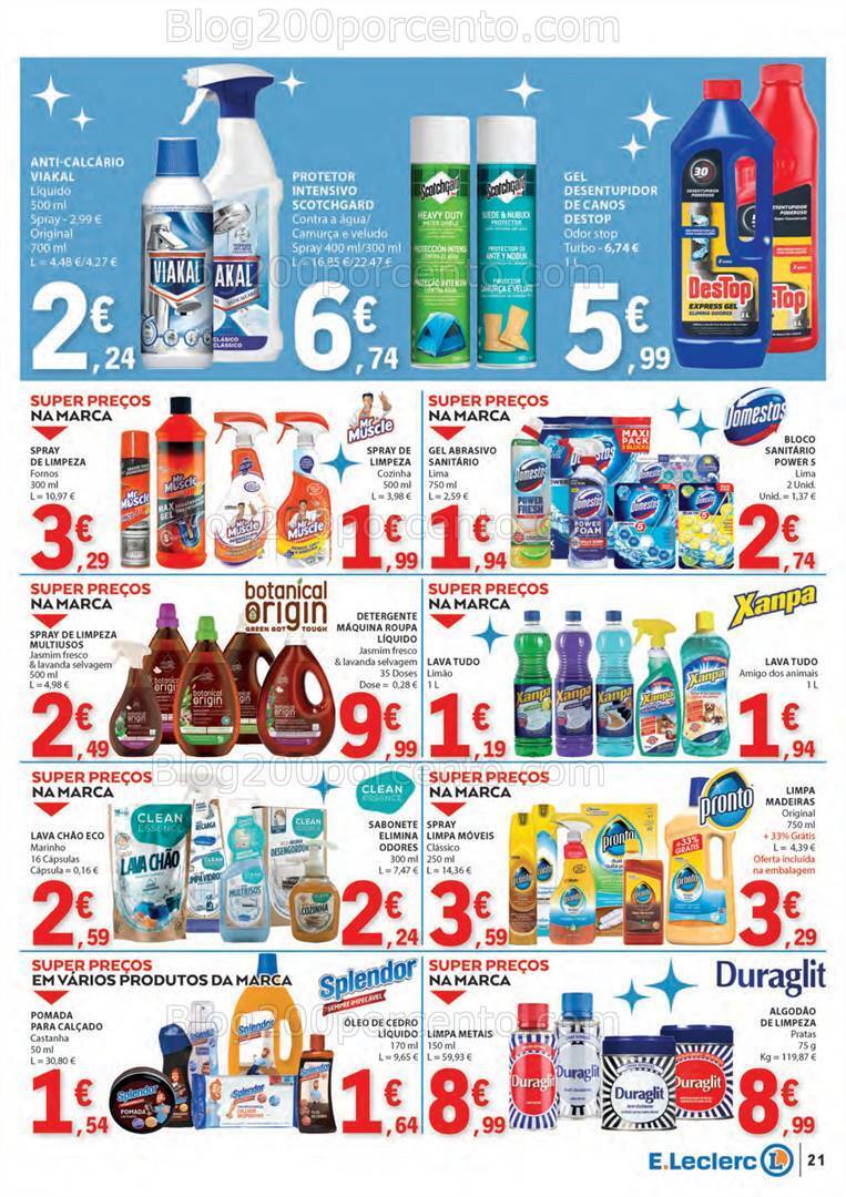Antevisão Folheto E-LECLERC Bazar Têxtil e Limpeza - 26 dezembro a 7 janeiro