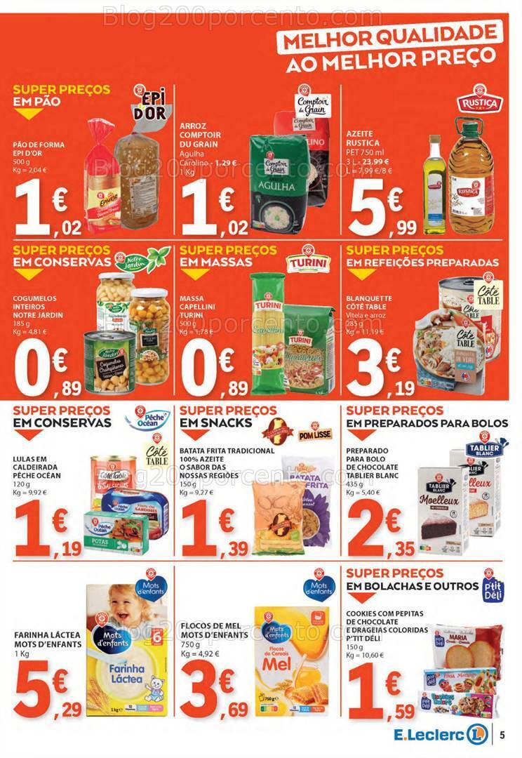 Antevisão Folheto E-LECLERC Promoções de 11 a 17 janeiro