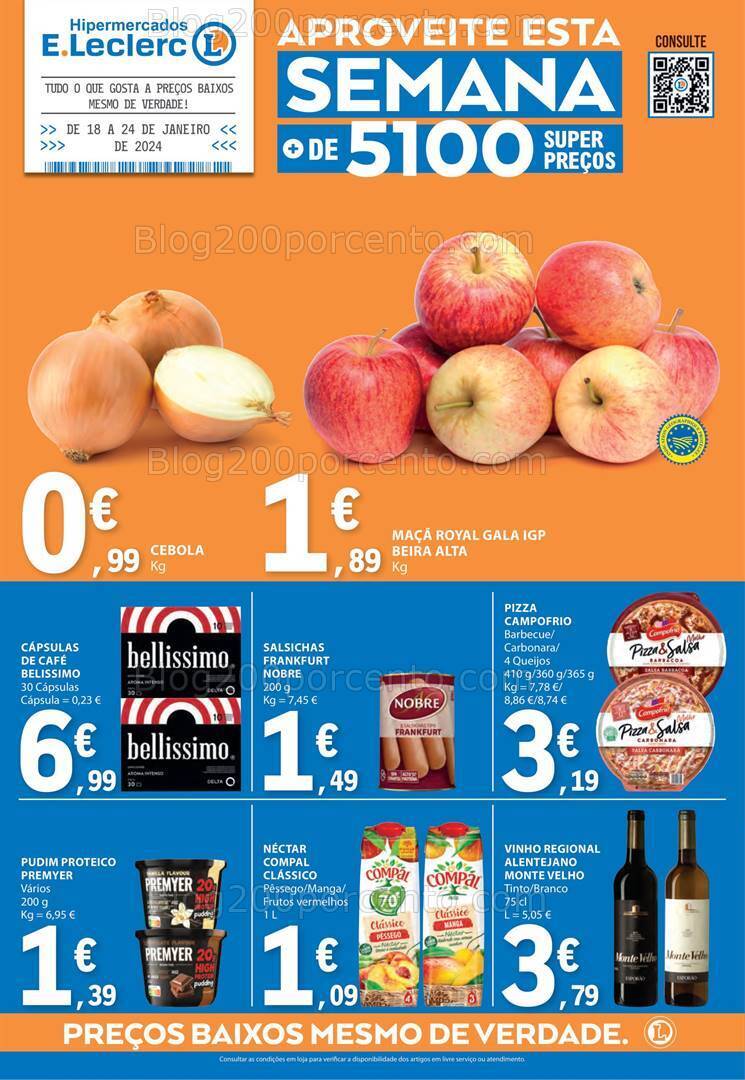 Antevisão Folheto E-LECLERC Promoções de 18 a 24 janeiro