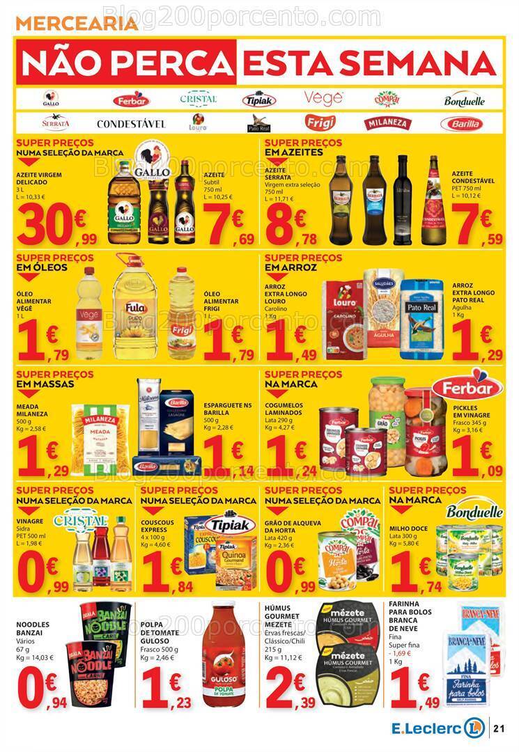 Antevisão Folheto E-LECLERC Promoções de 18 a 24 janeiro