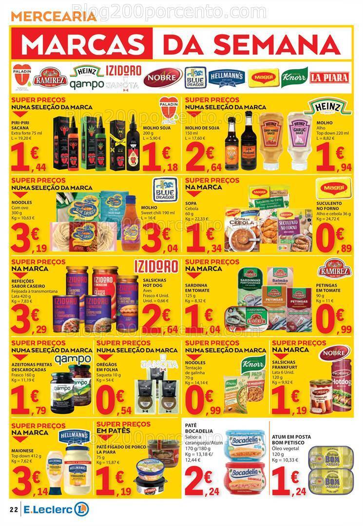 Antevisão Folheto E-LECLERC Promoções de 18 a 24 janeiro