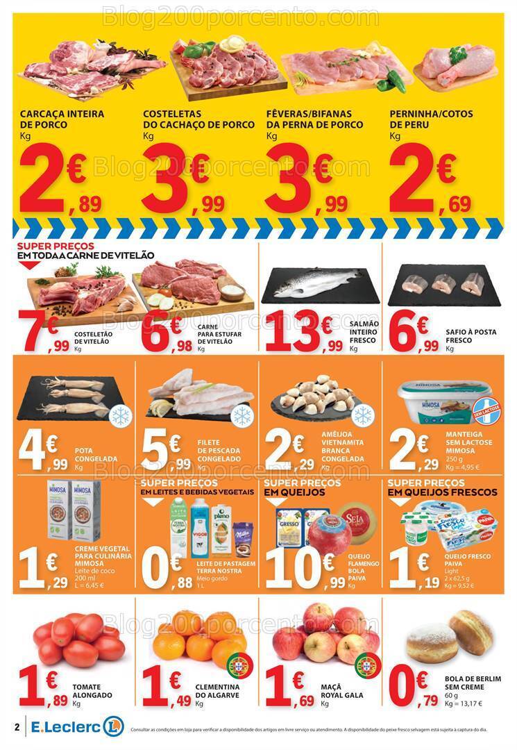 Antevisão Folheto E-LECLERC Promoções Fim de Semana - 19 a 21 janeiro