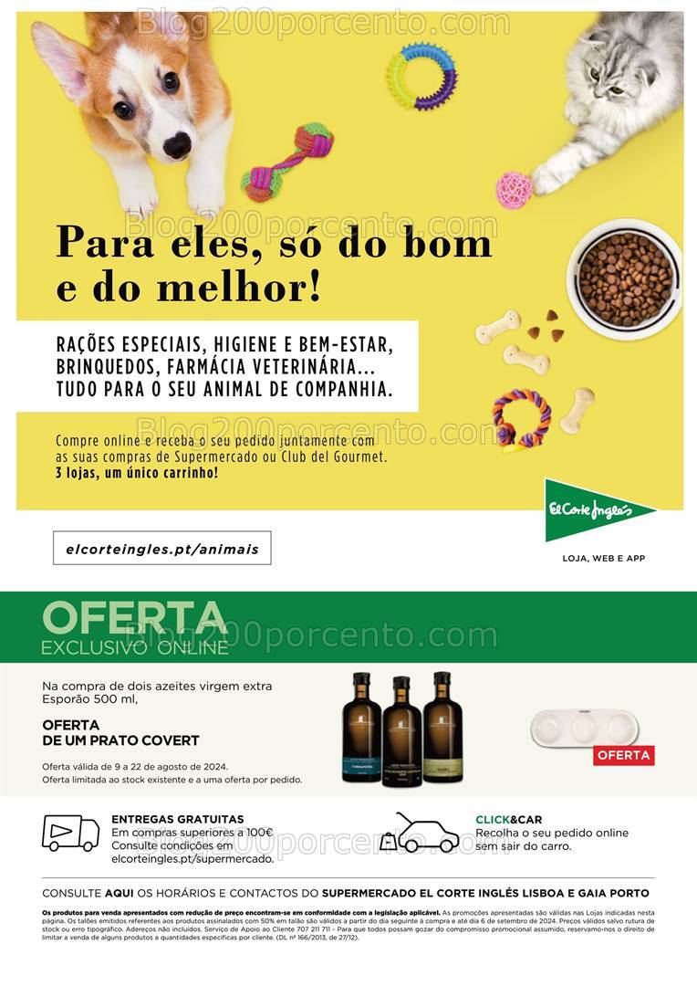 Antevisão Folheto EL CORTE INGLÉS Promoções de 9 a 22 agosto