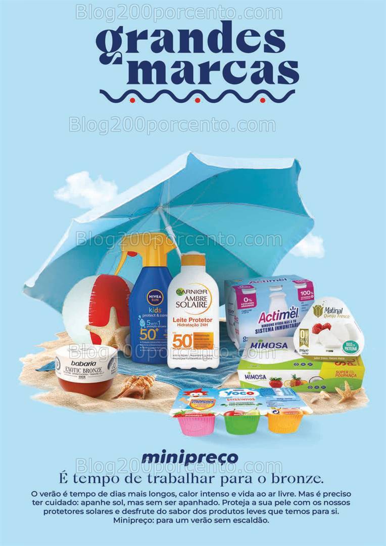 Antevisão Folheto MINIPREÇO Bazar Verão Promoções de 26 julho a 21 agosto