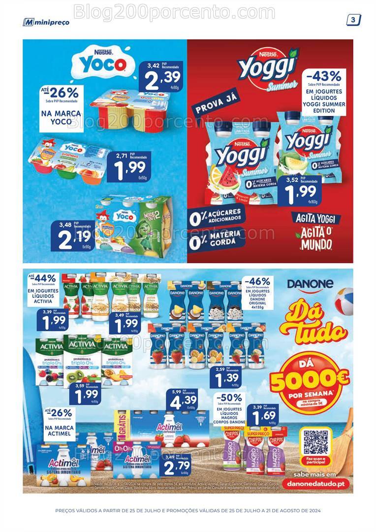 Antevisão Folheto MINIPREÇO Bazar Verão Promoções de 26 julho a 21 agosto