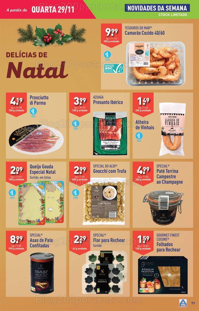 Antevisão Folheto ALDI Promoções de 29 novembro a 5 dezembro