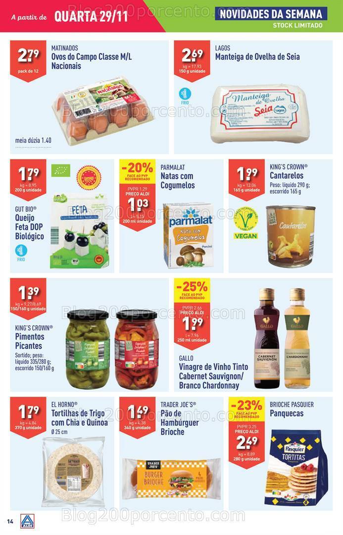 Antevisão Folheto ALDI Promoções de 29 novembro a 5 dezembro