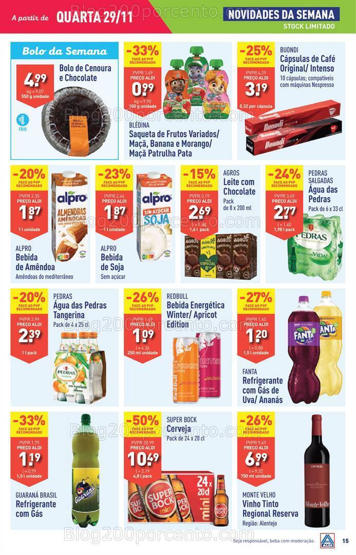 Antevisão Folheto ALDI Promoções de 29 novembro a 5 dezembro